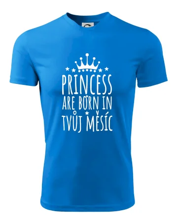 Princesses are born in (vlastní nápis měsíc narození)