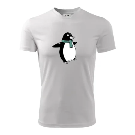 Tučňák se zelenou šálou
