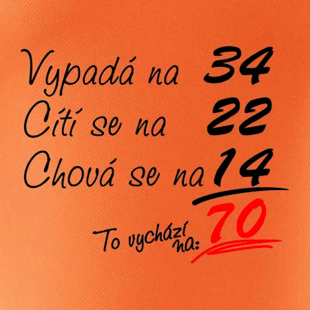 Vypadá, cítí se, chová se - 70 let