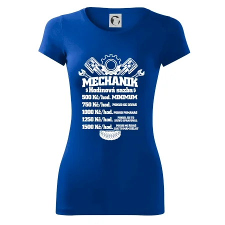 Mechanik - hodinová sazba