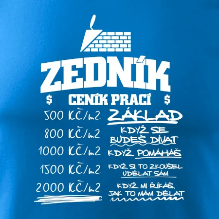 Ceník zedníka - cena za metr