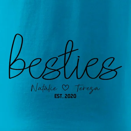 Párové mikiny - Besties Jména a rok