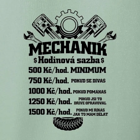 Mechanik - hodinová sazba