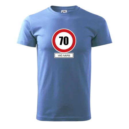 Dopravní značka - rychlost 70 - váš nápis