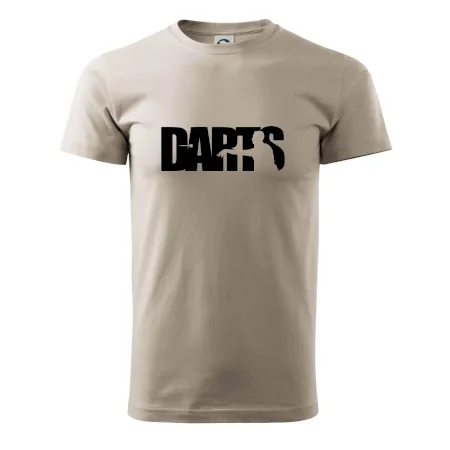Darts - nápis se šipkařem