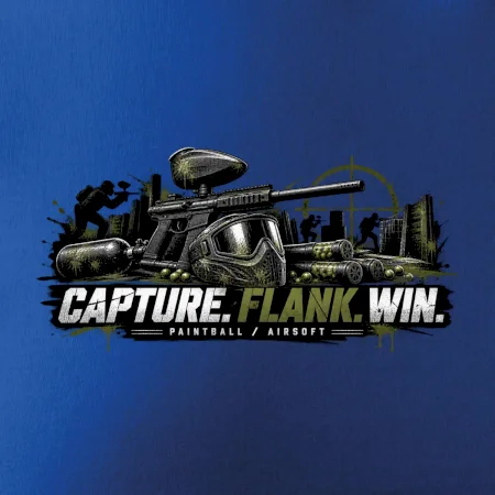 Taktika capture flank win paintball