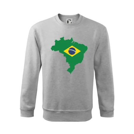 Brazílie vlajka v mapě