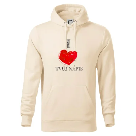 I love malované srdce - vlastní nápis