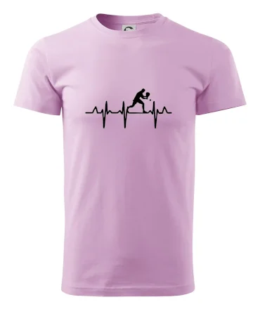 EKG stolní tenista stojící