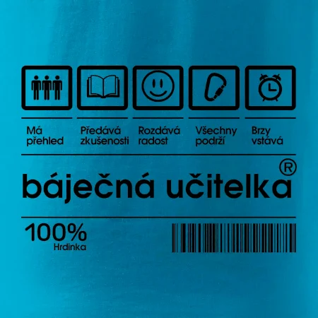 Čárový kód  - Báječná učitelka