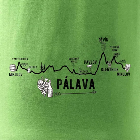 Profil kopců - Kolem Pálavy