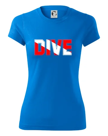 Dive nápis vlajka