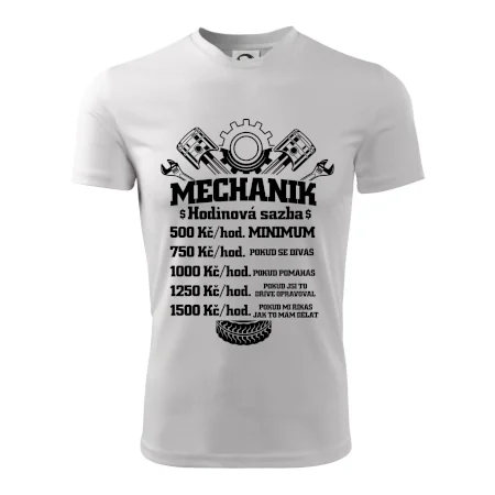 Mechanik - hodinová sazba