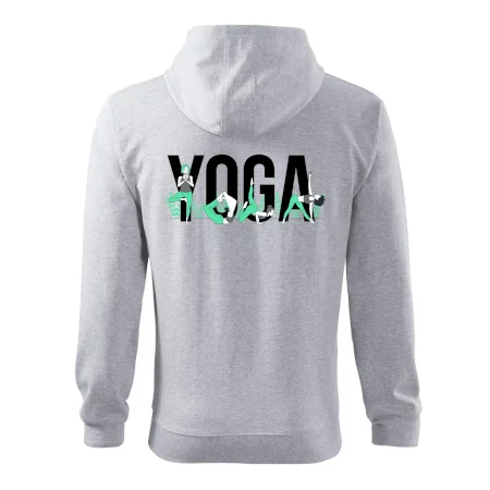 Yoga nápis barevný