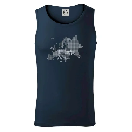 Mapa Evropy - srdce v Ukrajině