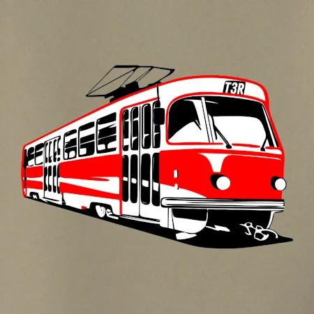 Tramvaj T3R barevná