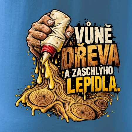 Vůně dřeva a zaschlýho lepidla - kapající lepidlo a letokruhy