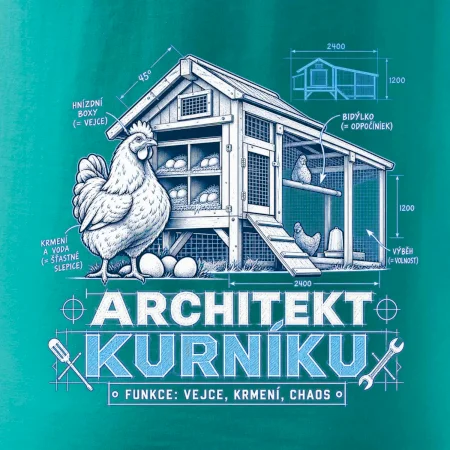 Architekt kurníku technický výkres
