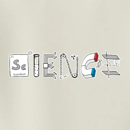 Science věda nápis
