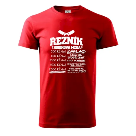 Hodinová mzda řezník