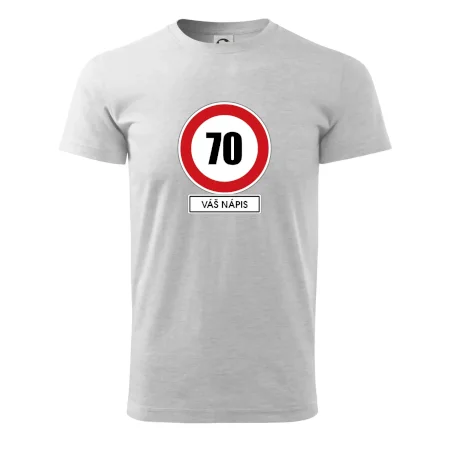 Dopravní značka - rychlost 70 - váš nápis