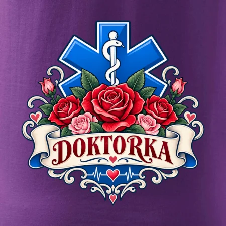 Doktorka - kříž a růže