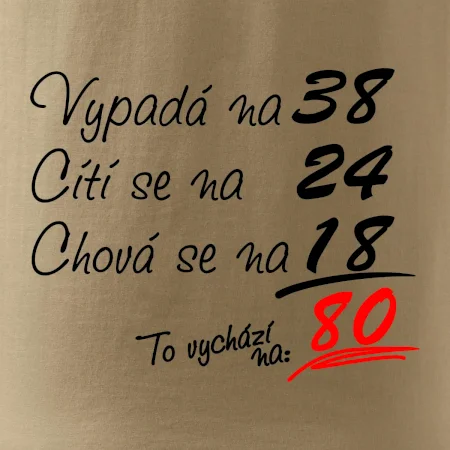 Vypadá, cítí se, chová se - 80 let