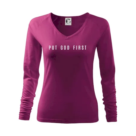 Put God first slabý nápis