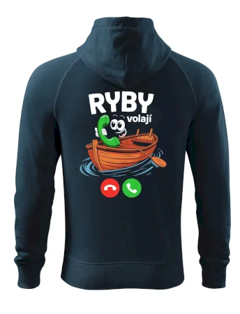 Karikatura ryby volají