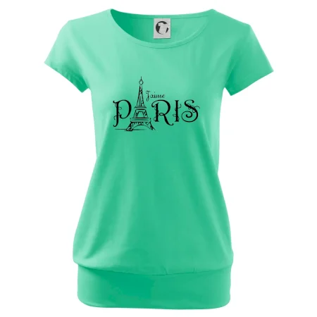 Paris nápis Eiffelovka rovný