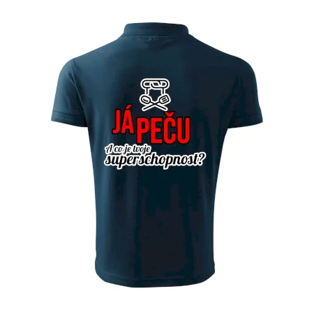 Já peču - tvoje superschopnost? rovný nápis