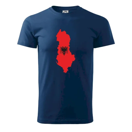 Albánie mapa a znak