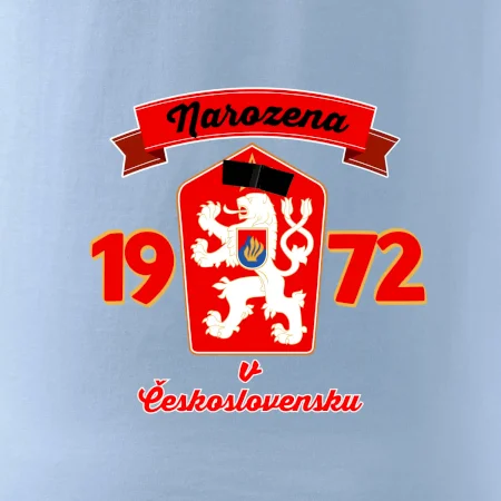 Narozena v Československu - Přelepený znak 1972