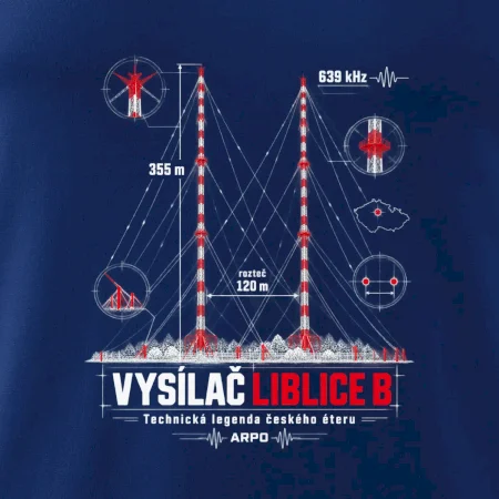 Liblice B technické schéma stožárů ARPO