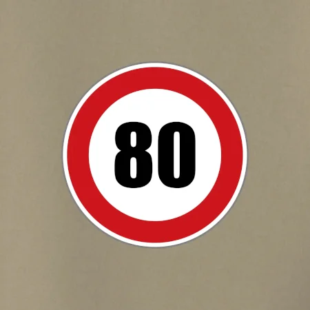 Dopravní značka - omezení rychlosti 80