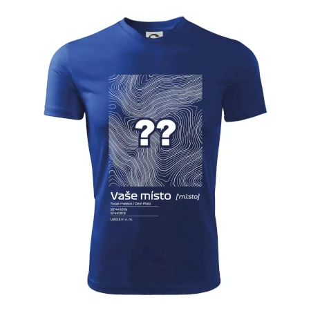 Vaše místo - vrstevnice v obdélníku