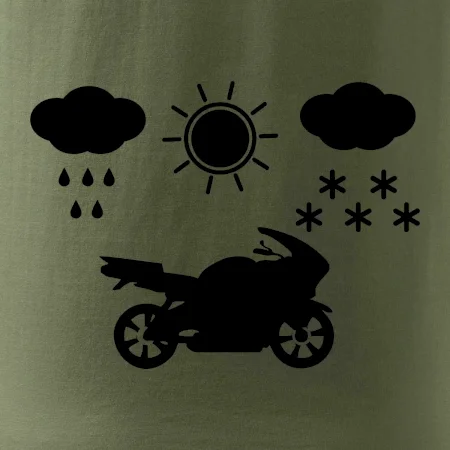 Motorkář za každého počasí - silnice