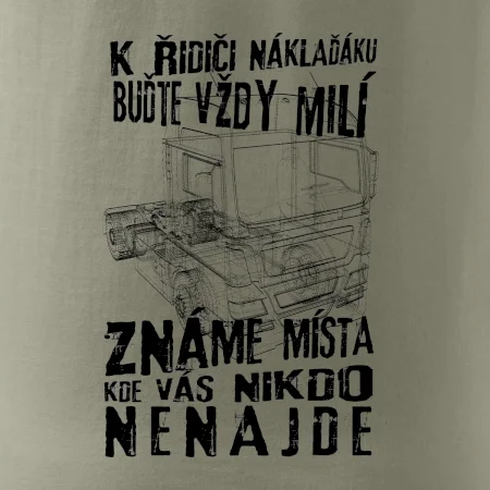 K řidiči náklaďáku buďte vždy milý