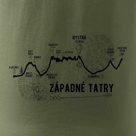 Profil kopca Západné tatry