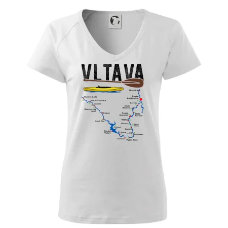 Mapa řeky Vltavy