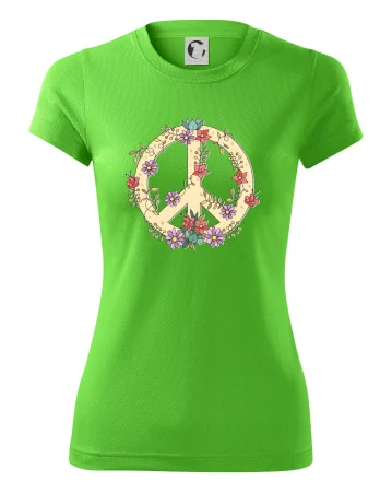 Peace symbol pískový