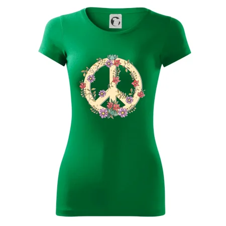 Peace symbol pískový