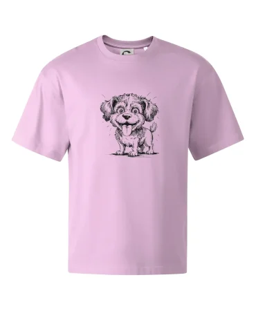 Lagotto romagnolo karikatura vypláznutý jazyk