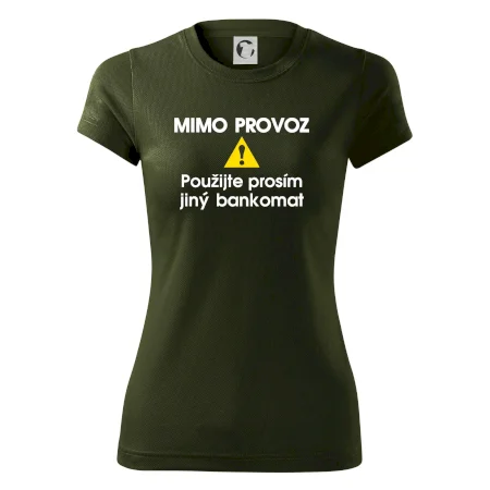 Mimo provoz - použijte jiný bankomat