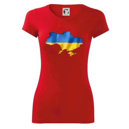 Ukrajina vlajka mapa