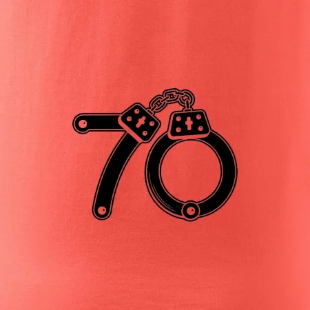 Narozeninové tričko pro policajta - pouta 70
