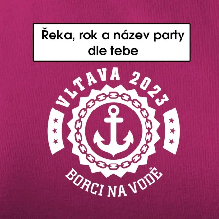 Na vodu - kotva (vlastní nápis)