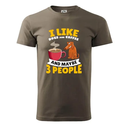 I like dogs and coffee and maybe 3 people