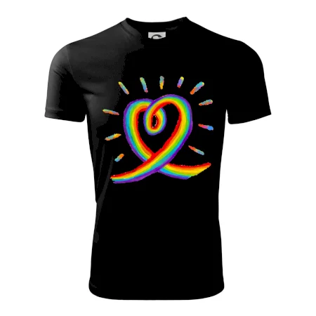 Srdce pride duha kreslená