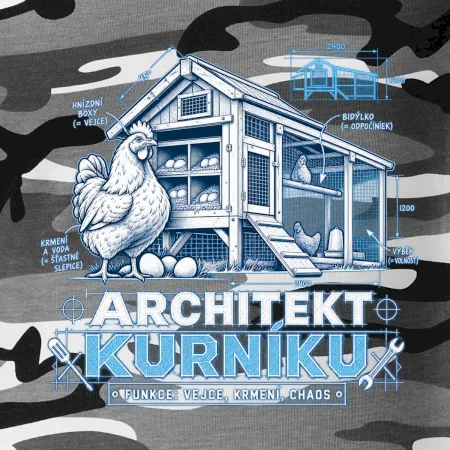 Architekt kurníku technický výkres